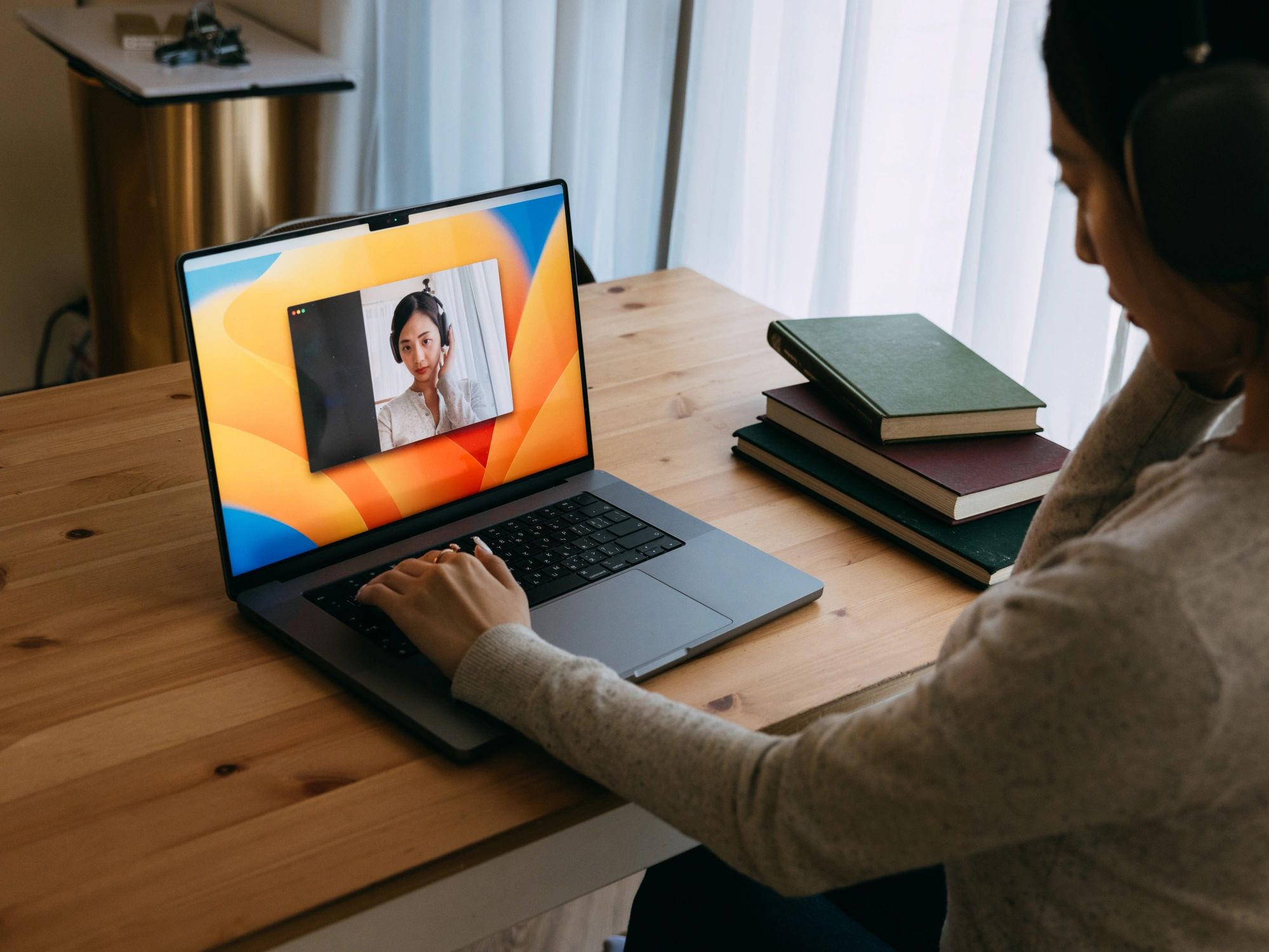 Professional online therapy consultation setting
